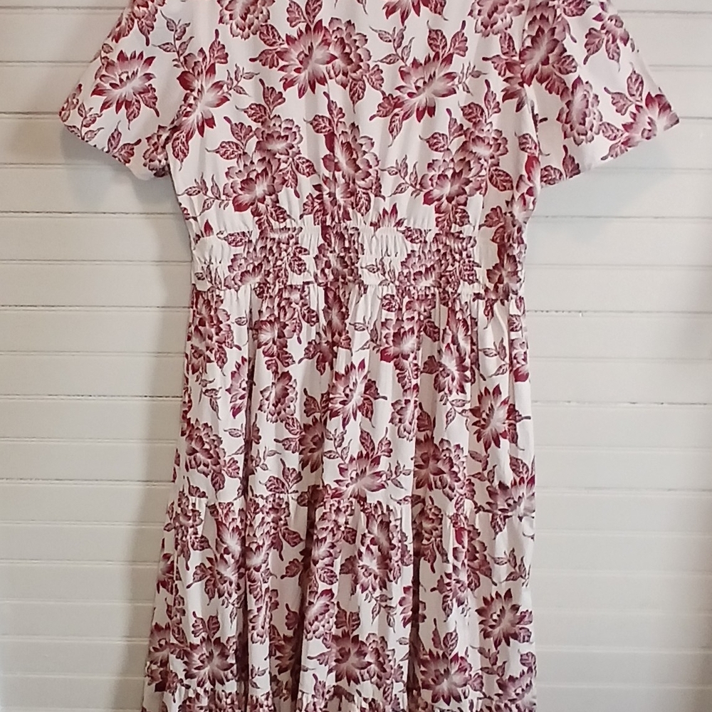 Kate & Sam XL Floral Tiered Maxi Dress Boho Peasant Prairie Cottage - Picture 4 of 10
